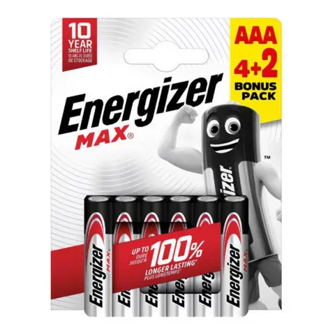 ENERGIZER Max mikro ceruza elem (AAA) 6db E303328200
