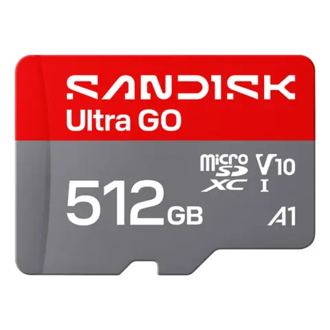 SANDISK Ultra GO 512GB MicroSDXC 190 MB/s SDSQUGN-512G-GN6MN