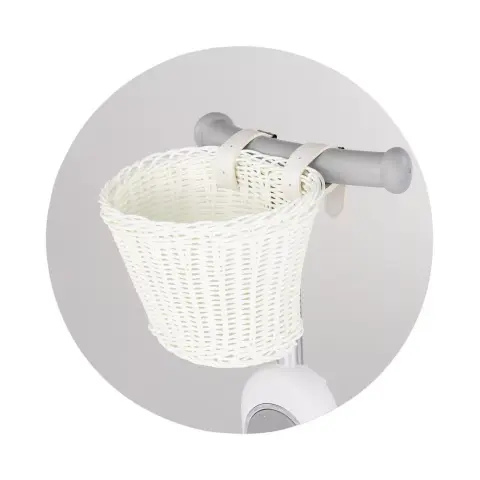CHIPOLINO Biciklis kosár fehér 63244
