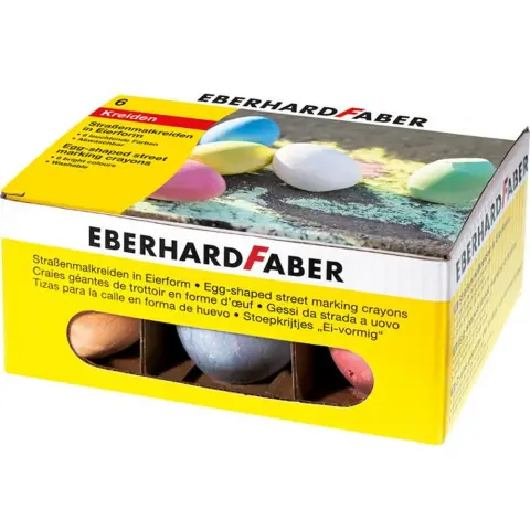 EBERHARD-FABER Aszfaltkréta tojás alakú 6 szín TFCEF526510
