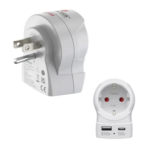 HAMA Utazó adapter EU-USA/Kanada 20W PD töltővel