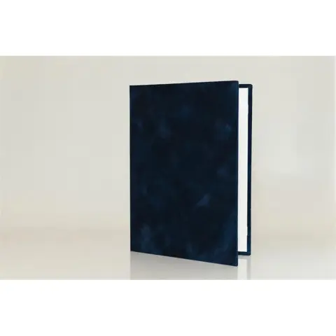 Certificate Holder A5 plush landscape A4 blue ISKE253