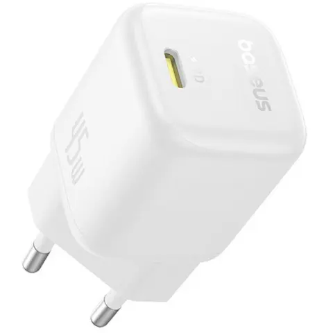 BASEUS PicoGo 45W mains fast charger USB Type-C white P10176800213-00