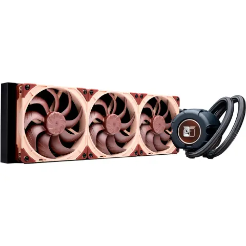 NOCTUA CPU vízhűtő 420mm alumínium 3x140mm PWM fekete/barna NL-LC1-42