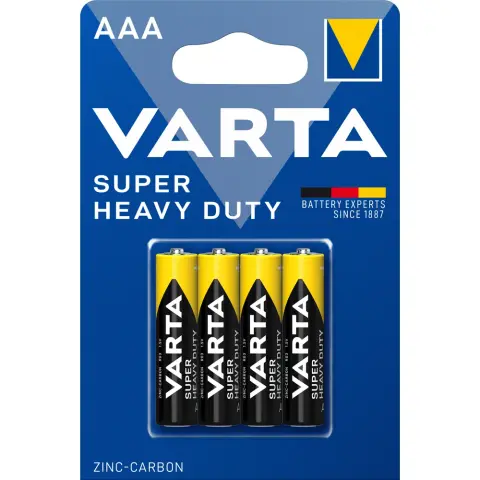 VARTA Super Heavy Duty mikro ceruza elem (AAA) 4db VESHDAAA