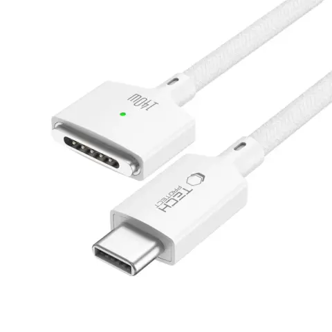 TECH-PROTECT Ultraboost MMC01 140W MagSafe 3 - USB-C charging cable 2m white TP323296