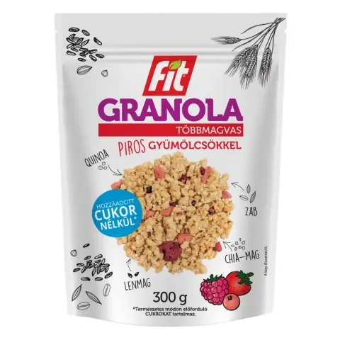 Fit granola with red fruits 300 g 102918