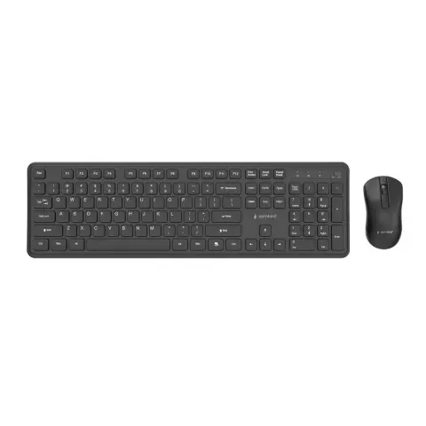 GEMBIRD KBS-WPS-01 Slim Pro Wireless Combo US Angol fekete