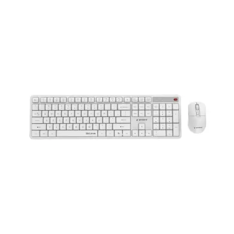GEMBIRD KBS-WMS-01-W Silent key Pro Business Wireless Combo Fehér US