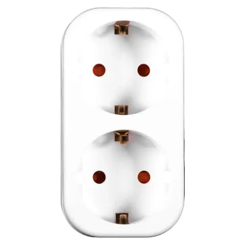 TOO ADW-200 zidni mrežni adapter s 2 utičnice bijeli