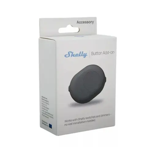 SHELLY Nyomógomb kiegészítő relémodul Plus/Gen2/Gen3/Gen4 fekete ALL-KIT-BUTTONB