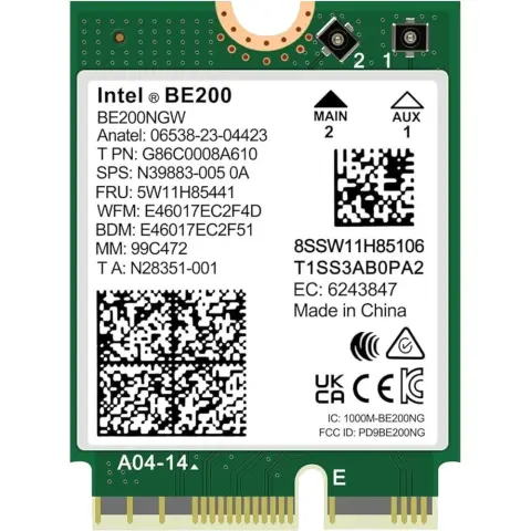 INTEL BE200.NGWG Wi-Fi 7 vPro Wireless M.2 kártya OEM