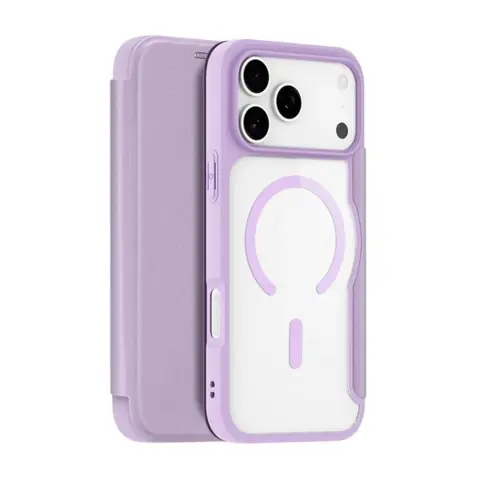 DUX DUCIS Skin X Pro MagSafe RFID oldalra nyitható tok iPhone 17 Pro Max / iPhone 18 Pro Max lila GP-173345