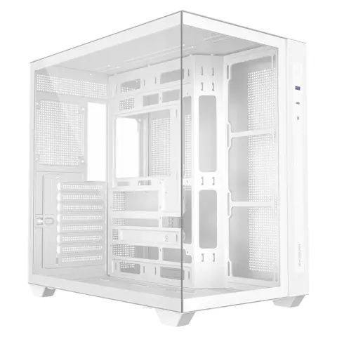 ID-COOLING Kućište računala s prozorom BTF ATX USB3.0 USB-C bijelo VIEW 510 WH