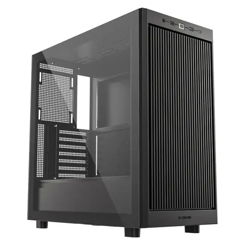 ID-COOLING Kućište za računalo s prozorom ATX USB3.0 1xUSB-C 1xUSB2.0 crno WARE 510