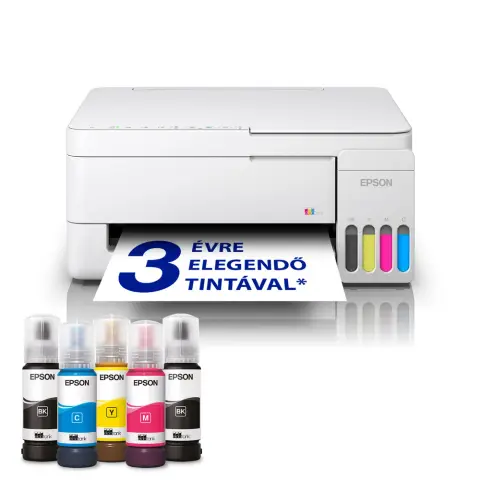EPSON EcoTank L3356W color MFP WiFi/USB 8100/6500 pages with ink C11CL62412