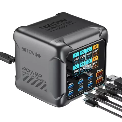 BLITZWOLF BW-S33 Umrežavanje punjač 420W 8 portos