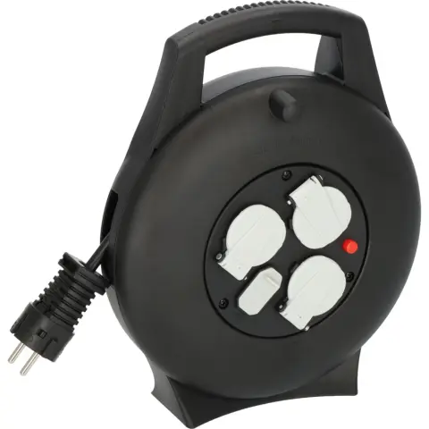 BRENNENSTUHL Vario-Line Kábeldob 3 aljzat 2x USB 10m fekete 1093900600