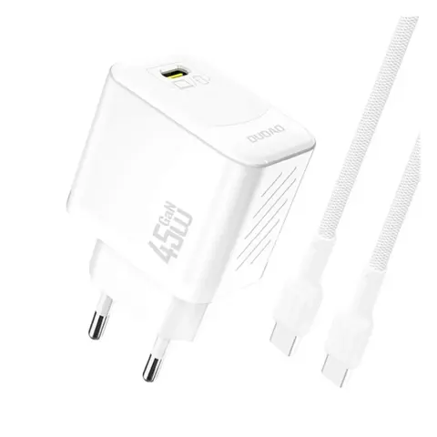 DUDAO A28C mains charger Type-C 45W GaN PD white GP-190608