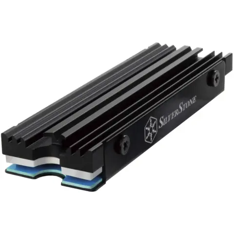 SILVERSTONE M.2 SSD alumíniumötvözetű M.2 SSD hűtőkészlet Black SST-TP07B