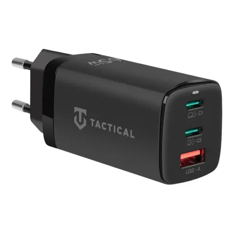 TACTICAL FlashBang 2.0 USB+2 Type-C mains fast charger adapter 65W black 57983128884