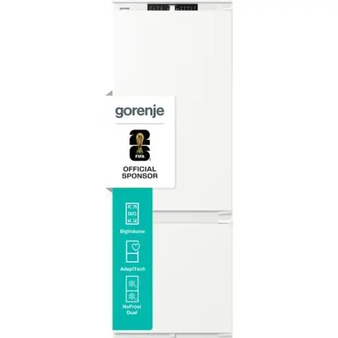 GORENJE NRKI619D61WFE Hűtőszekrény fagyasztós beépíthető 200x59x59.5cm