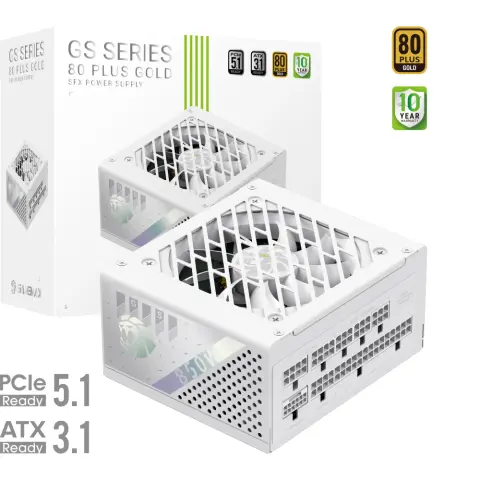 GAMEMAX GS Series 850W SFX White 80 PLUS Gold Full Modular PSU GS 850G WH