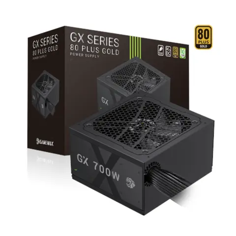 GAMEMAX PSU 700W 80 PLUS Gold Non-Modular fekete GX 700G