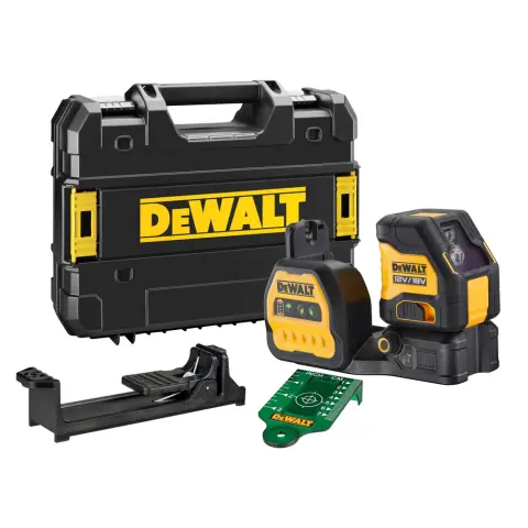 DEWALT Kereszvonalas lézer 12/18V zöld vonalak T STAK Box DCE088NG18-XJ