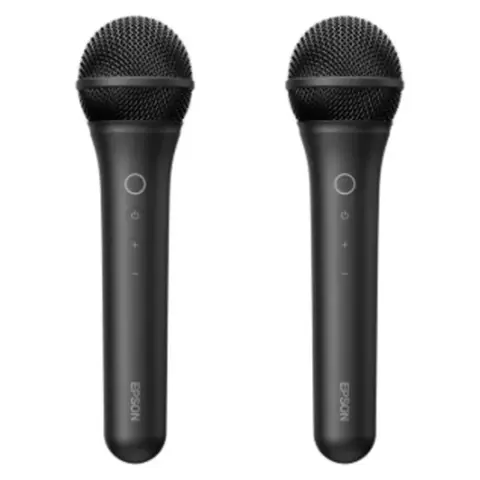 EPSON Vezeték nélküli karaoke mikrofon pár fekete ELPKM01 V12HC00080