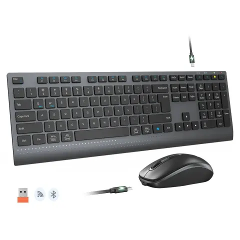 MEETION MT-C2000 Wireless 2.4G/BT Magyar szett fekete