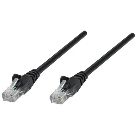 MANHATTAN U/UTP Patch cable Cat6 Black 1m 738330