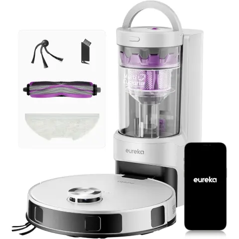 EUREKA VACUUMS E20 EVO Plus Robot usisavač samoiscrpljiva pristanište bijela
