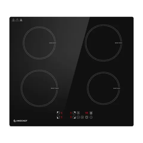 AMZCHEF Built-in induction cooktop 4 zones 7400W CE-T-74IB4xyzf-CS