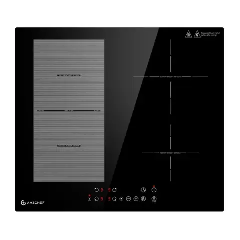 AMZCHEF Induction cooktop built-in 4 zones Flex Zone CE-FS-I72S-FFDD07