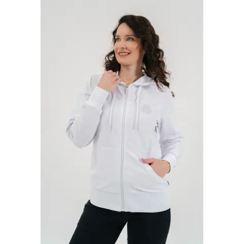 BUDMIL Hooded szabadidőfelső Female XL white
