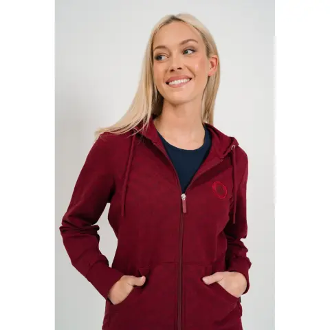 BUDMIL Hooded szabadidőfelső Female bordeoux XL