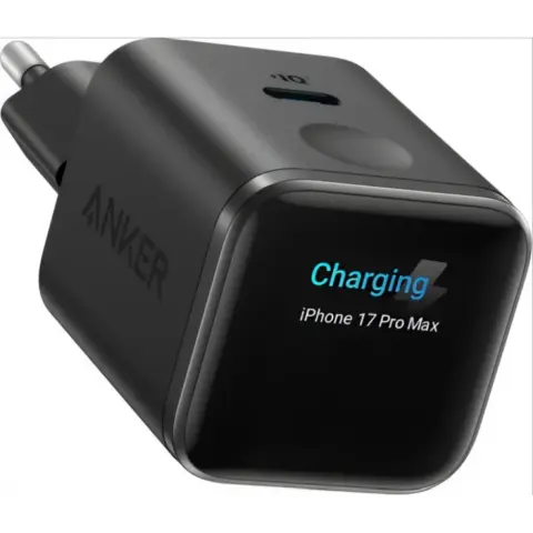 ANKER Nano Charger 45W 1C Smart Display črn A121DG11