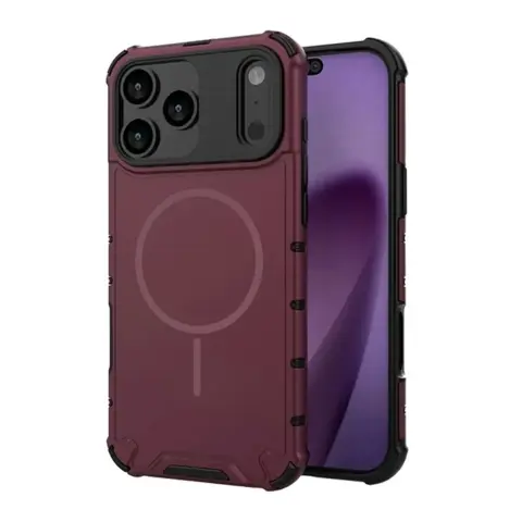 GIGAPACK Defender műanyag tok légpárnás sarokkal MagSafe Apple iPhone 17 Pro Max / iPhone 18 Pro Max lila GP-191617
