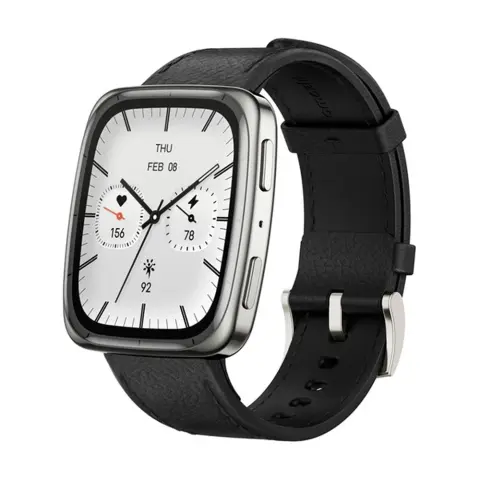 AMAZFIT Active 2 (Square) NFC bőr szíj fekete W2434GL2N