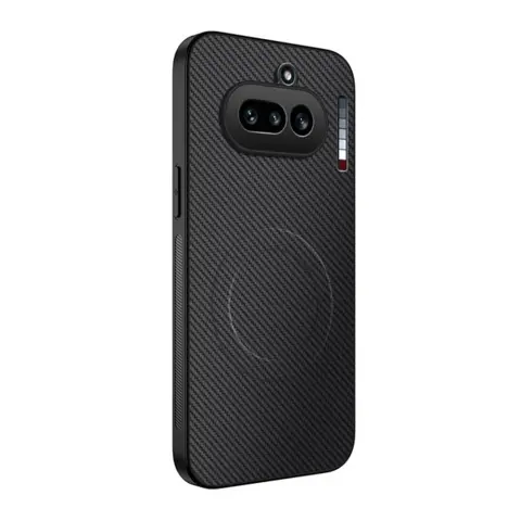 GIGAPACK Mágneses szilikon tok karbon mintás Nothing Phone 4a fekete GP-192159