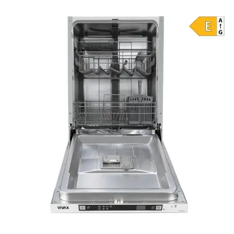 VIVAX built-in dishwasher 10 place settings 7 programs E energy class DWB-451072D