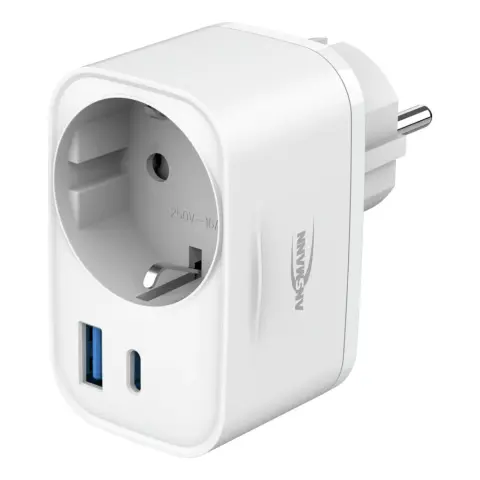 ANSMANN USB mains charger HS220 2xUSB 20W black 1001-0184