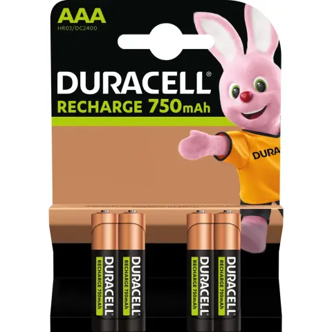 DURACELL Recharge mikro ceruza akku (AAA) 750mAh 4db 090231
