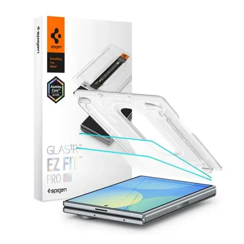 SPIGEN GLASS TR EZ FIT PRO HD képernyővédő üveg 2db 2.5D 9H + segédkeret Samsung Galaxy Z Fold8 átlátszó AGL11943