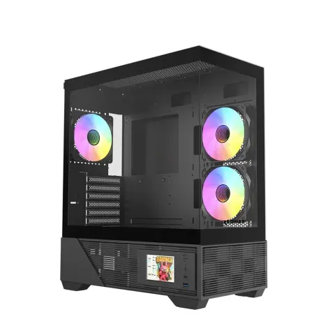 RAIDMAX i803BF LCD kijelzős Fekete