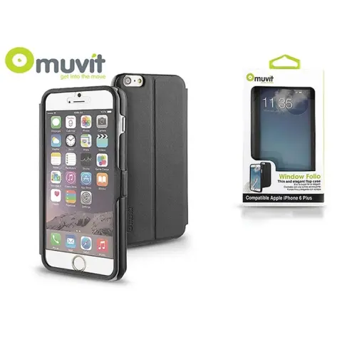 MUVIT Window Folio iPhone 6 Plus/6S Plus črn