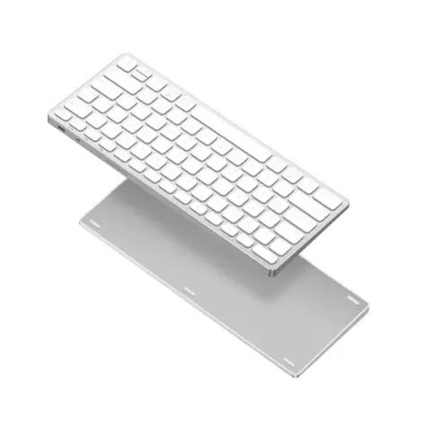 DUX DUCIS LK bluetooth billentyűzet univerzális QWERTY alumínium fehér GP-193224
