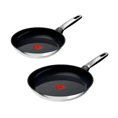 TEFAL Emotion Serpenyő szett 24cm+28cm Fekete E331S2