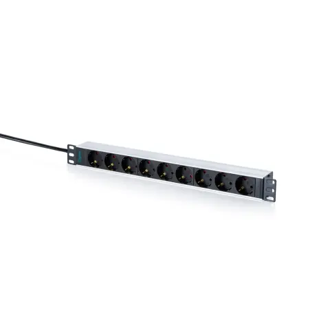 DIGITUS PDU z aluminijastim profilom 9 vtičnic 482.6 mm 2m 16A DN-95444